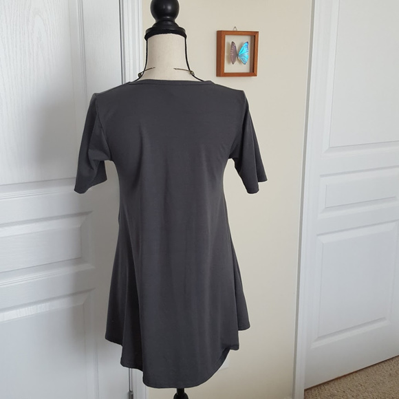 Lularoe Solid Grey Perfect T - Picture 3 of 8